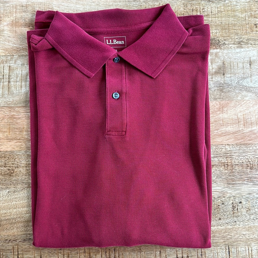 L.L. Bean Long Sleeve Polo Shirt
